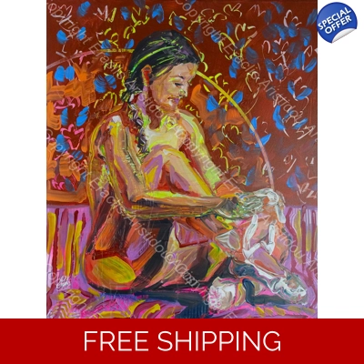 Beautiful colourful Ballet nude 896